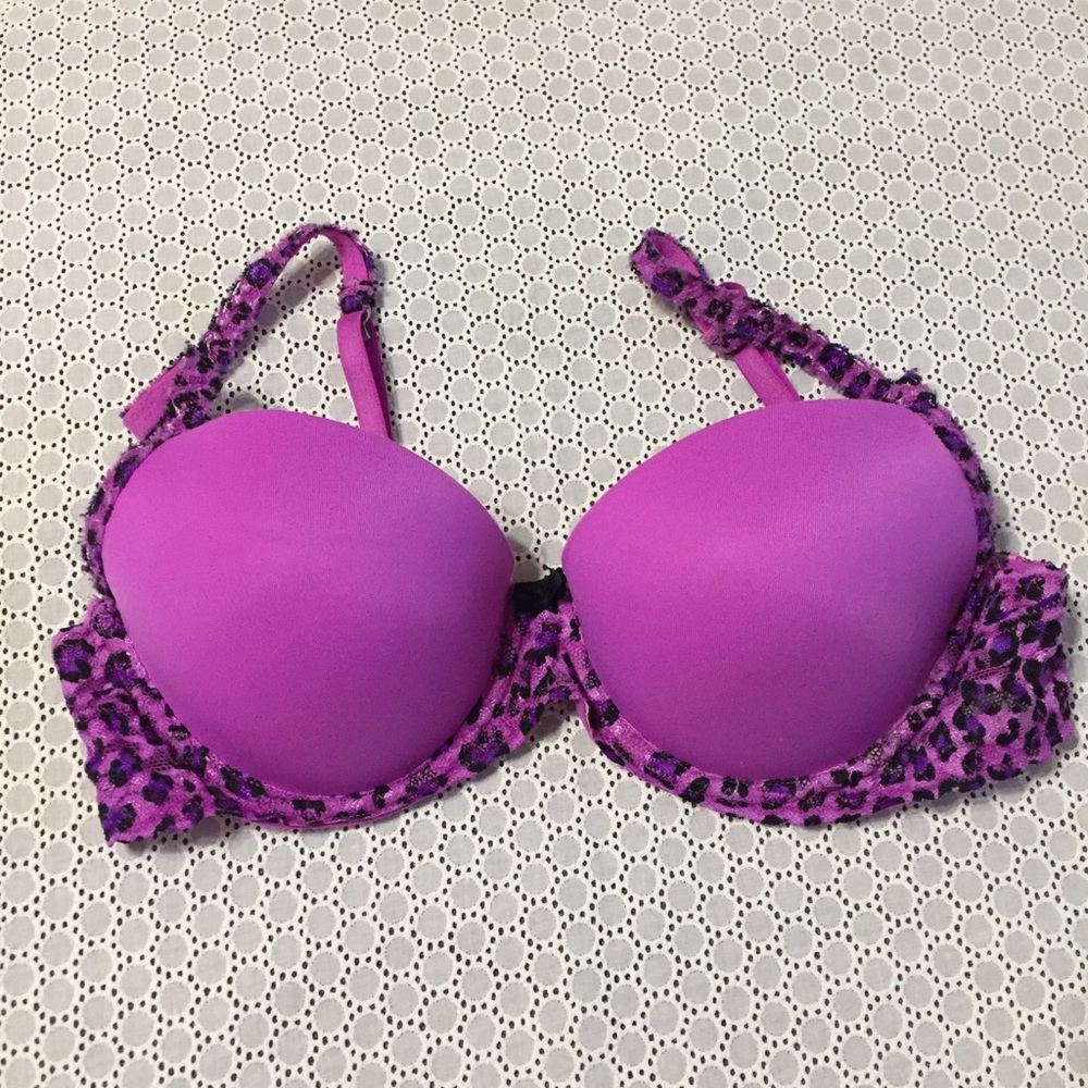 PINK VS Victoria’s Secret Push-Up Demi Leopard 36B